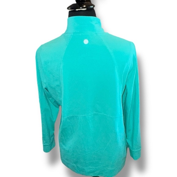 TALBOTS T By Talbots Everyday Stretch Mockneck Jacket - Rain Forest Green 1X - Picture 4 of 15